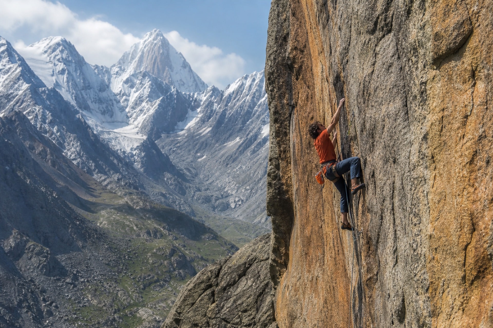 Rock climbing near Shymbulak