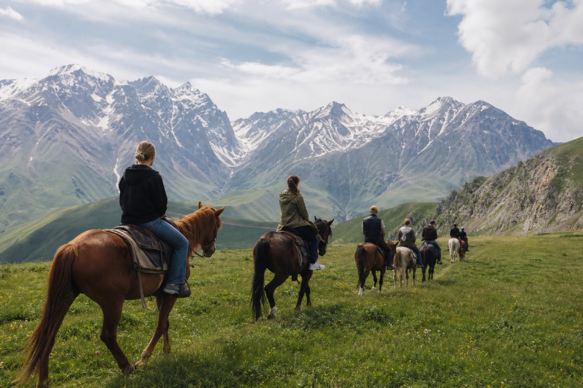 Horseback rides in Gudauri